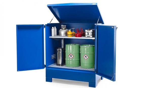 HazMat Stations for Secured, Exterior Storage and Dispensing of Chemicals