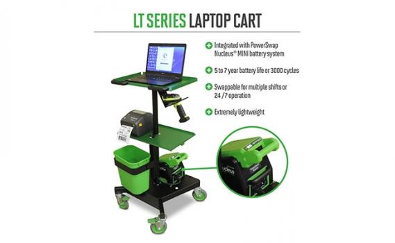 Efficient, Ergonomic Laptop Cart