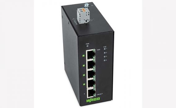 Compact Power-Over-Ethernet Switch