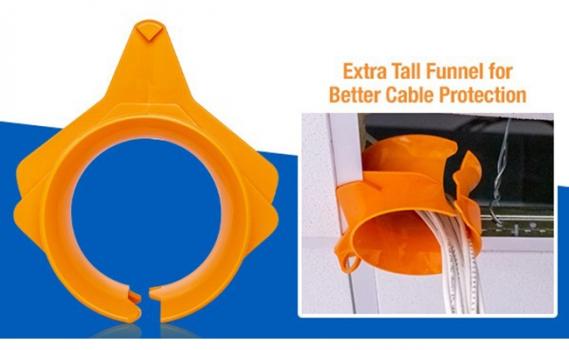 Cable Funnel Drop Ceiling Protector