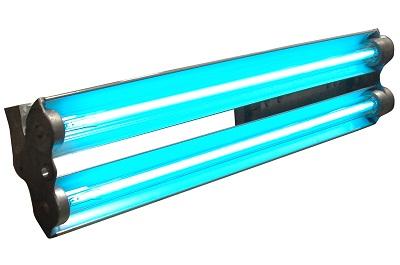 Explosion Proof Fluorescent Lights - Class 1 & 2 - Paint Booths, Rigs, Marine - 4' 2 lamp - UV only