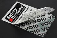 ‘VOID’ Evident ‘High-Tack’ Security Labels