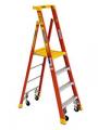 Heavy-Duty Podium Ladders with Casters
