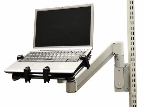 Adjustable Monitor and Laptop Arm for Comfort, Cleanliness