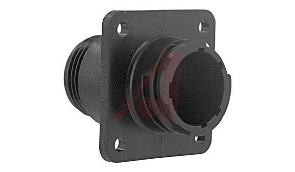 Connector, CPC; 9; Receptacle; Wire; 13; All Plastic; 3/4 - 20 UNEF-2A; Black