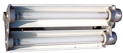 Class 1 & Class 2 Division 1 Explosion Proof UV Fluorescent Light - two foot two lamp