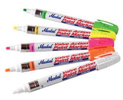 Fluorescent and UV Valve Action Paint Markers