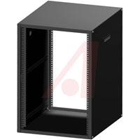 Rack,Cabinet;Desktop;19 In;16U/28 In;24.5 In Depth;Black;800 Lb Cap;RCHS Series