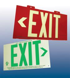 HPL SERIES PHOTOLUMINESCENT EXIT SIGNS