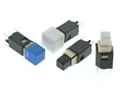 Illuminated Pushbutton Switch Featuring Custom Cap Options - E-Switch Inc