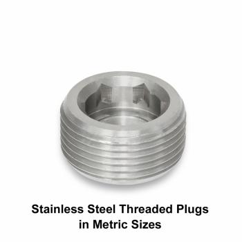 Stainless Steel Threaded Plugs now available in metric sizes
