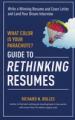 Guide to Rethinking Resumes