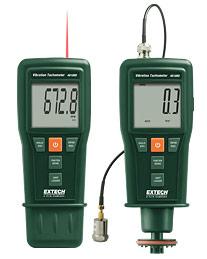 Vibration Meter + Laser/Contact Tachometer