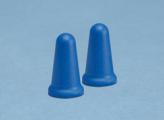 Blue disposable ear plugs