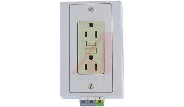 Outlet, Dual Utility, 120V, 15A, with Ground Fault Circuit Interruption
