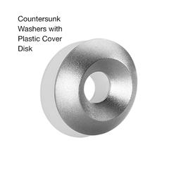 COUNTERSUNK WASHERS WITH PLASTIC COVER DISK