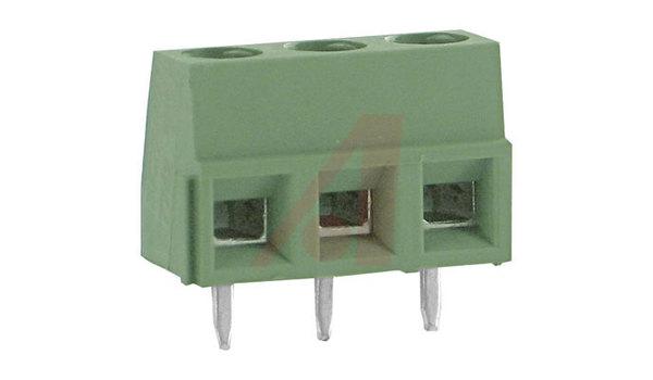 Conn; Term Blk; Wire Receptacle; 3; 5 mm; 30-16 AWG; Green; 13.5 A; 300 V