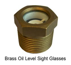 BRASS OIL LEVEL SIGHT GLASSES