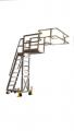 PORTABLE ACCESS LADDER WITH SAFETY ENCLOSURE