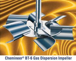 Gas Dispersion Impeller from Chemineer Increases Mass Transfer Rates by 60%