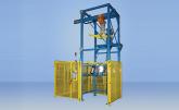 Caged Bulk Bag Discharger - Material Transfer & Storage Inc