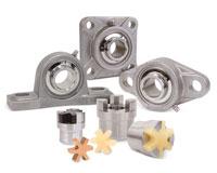 Stainless Steel Mounted Bearings and Shaft Couplings