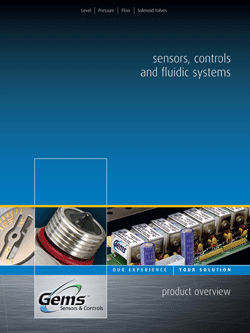 NEW LITERATURE SHOWCASING PRODUCTS FROM GEMS SENSORS & CONTROLS