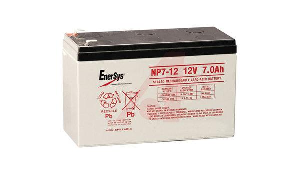 Battery; Lead-Acid; 7; 12 V; 151 mm L x65 mm W x 97.5 mm H; 2.65; 25 Milliohms