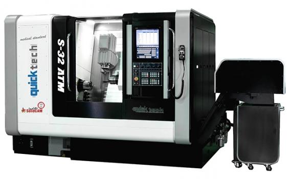 Quicktech S-32 ATM 9-Axis Twin Spindle Mill/Turn Center