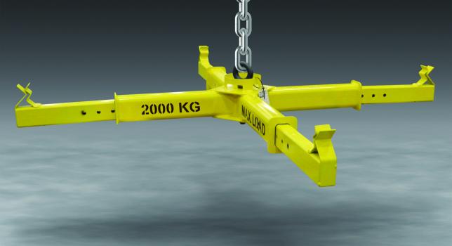 LiftingFrame Has Telescoping Arms to Accommodate Bulk Bags of Various Sizes