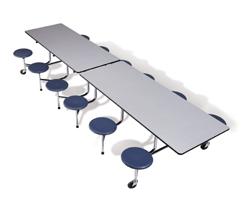 Mobile Folding Tables with Seats
