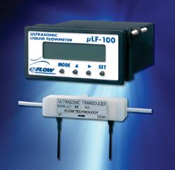 Ultrasonic Micro Liquid Flowmeter Measures flow without intrusion into process line