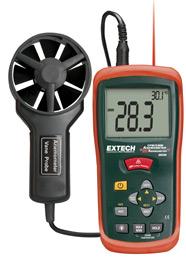 CFM/CMM Mini Thermo-Anemometer with built-in InfaRed Thermometer