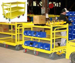 Parts Delivery Cart for Narrow Aisles