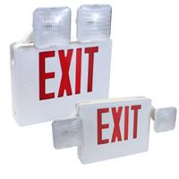 LED Exit Sign / Emergency Light Combo Unit