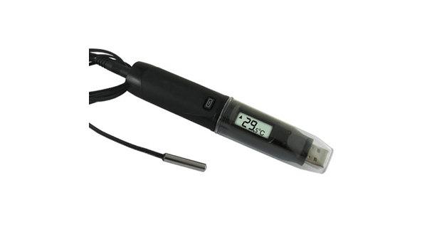 Thermistor Probe Temperature Data Logger with LCD Display
