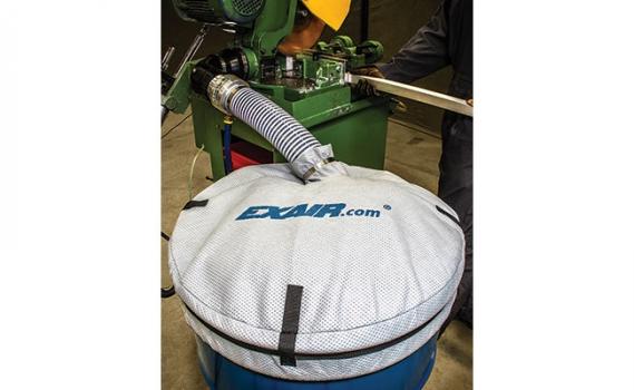 Drum Cover Keeps Material Contained