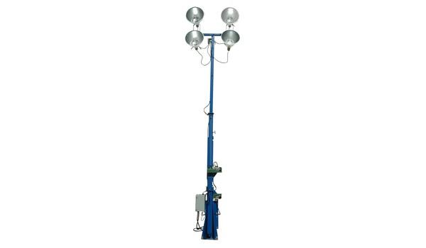 16ft Fold Over Telescoping Light Mast with 360° Rotation