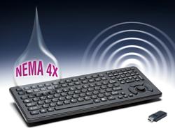 Wireless RF Keyboard Sealed to NEMA 4X - CyberResearch Inc