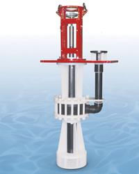 CANTILEVERED BEARINGLESS THERMOPLASTIC SUMP PUMP