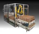 ROBOX PALLETIZES TWO PALLETS FROM ONE STATION