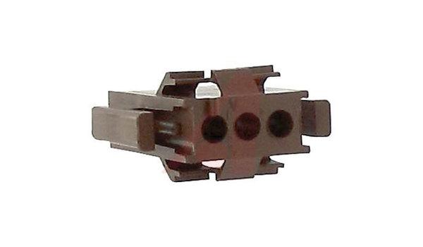 Connector, Soft Shell; 250 VAC; 9 A (Max.); 0.165 in.; Nylon; Brick Red; 3