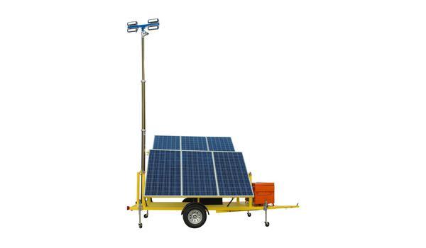 1.8KW Solar Power Generator with Pneumatic Light Tower Mast