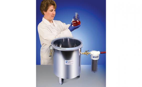 Vacuum Degassing Chamber Removes Air, Gas, and Water Vapor
