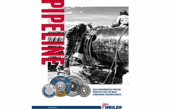 Weiler Brochure Features High-Performance Abrasives for Demanding Pipeline Applications