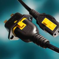 V-Lock Power Cords Latch into IEC Connectors and Power Entry Modules