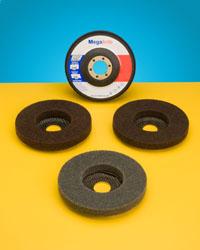 TYPE 27 UNITIZED WHEELS COME IN COARSE, MEDIUM AND FINE GRITS