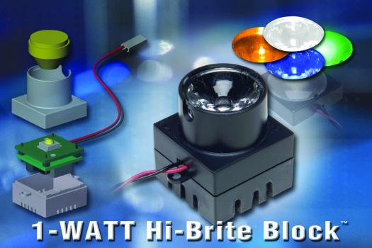 Bivar Introduces 1-Watt LED Hi-Brite Block Design Featuring Optional Configurations for Power, Lighting and Mounting Styles in Small Footprint