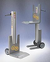 Combines Capabilities of a Small Powered Stacker & Conventional 2-Wheel Hand Truck