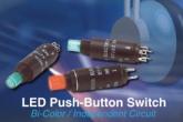 Compact LED Push-Button Switch Ideal For Portable Communications And Control Panel Applications